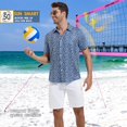 thumbnail image 5 of Men's Hawaiian Shirts Regular Fit Short Sleeve Casual Button Down Summer Tropical Beach Shirts, 5 of 7