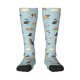 thumbnail image 1 of Fotbe Cartoon Doodle Puppy Calcetas Divertidas Estampadas para Hombre y Mujer, Calcetas de Algodón hasta la Rodilla para Caminar, Correr, Enfermería y Embarazo, 1 of 6