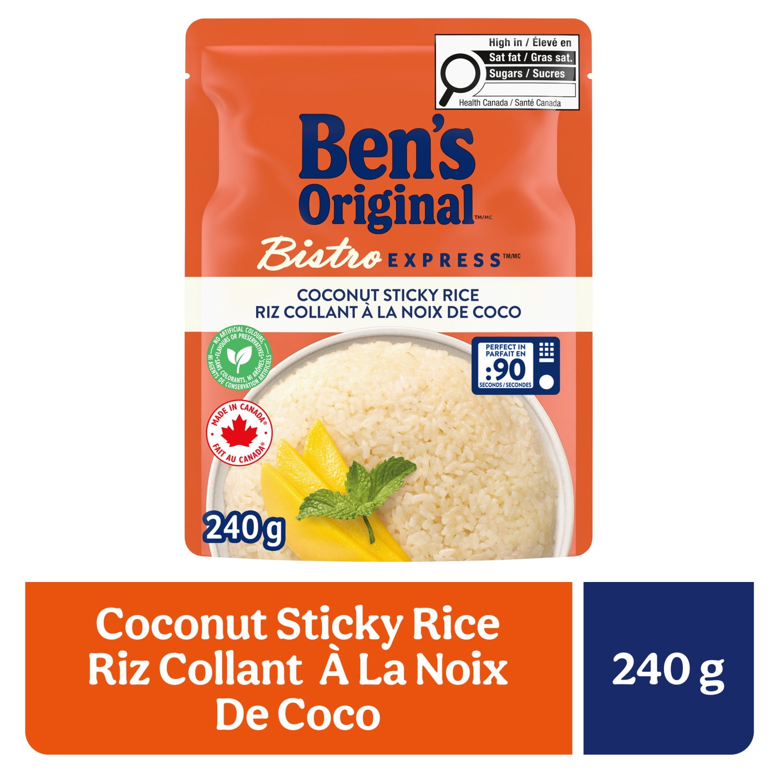BEN`S BISTRO EXPRESS COCONUT STICKY RICE 240g - Walmart.ca