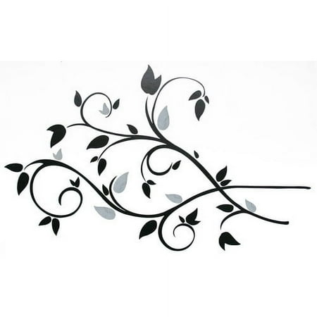 Room Mates Deco Scroll Branch Foil Leaves Wall Decal