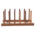 thumbnail image 1 of Plate Rack Foldable Bamboo Dish Drying Rack, Compact Wooden Kitchen Storage Drainer with Composite Wood for Plates Trays Cutting Boards, 1 of 7