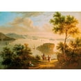 thumbnail image 2 of American School 24x18 Black Modern Framed Museum Art Print Titled - The Hudson River, 2 of 4