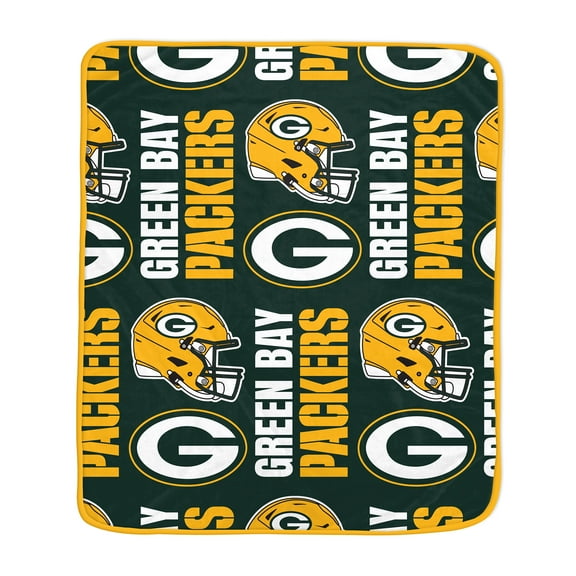 Pegasus Green Bay Packers 50" x 60" Homefield Stacked Logos Ultra Soft Blanket