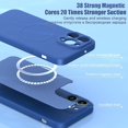 thumbnail image 4 of Funda magnética Original Magsafe para Apple iPhone 13 12 11 14 Pro Max Plus, cubierta de silicona de carga inalámbrica 13 12 Mini X XR XS, 4 of 4