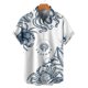 thumbnail image 3 of Camisas hawaianas para hombre, camiseta informal con estampado 3D de peces, camiseta de verano de gran tamaño con estampado de dibujos animados, elegante camisa de playa para vacaciones, 3 of 5