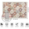 thumbnail image 3 of Moynesa 2'x3' Moroccan Trellis Area Rug, 2x3ft Entry Rug Non-Slip Washable Indoor Door Mat, Small Oriental Accent Throw Rug for Bedroom Kitchen Entryway Bathroom Orange, 3 of 7