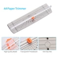 thumbnail image 2 of Graflsoa Aibecy Manual A4 Paper Cutter with Straight Slide Blade, Portable Design in Black/White/Blue, ABS Material, 30cm Cutting Width, 8-Sheet Capacity, Lightweight at 127g, 2 of 6