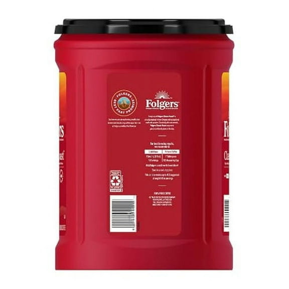 Folger Classic Roast Ground Coffee, 43.5 oz.