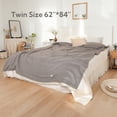 thumbnail image 3 of SUNNY HEAT Heated Electric Blanket Twin Size 62''x84''- 4 Heat Levels & 10 Hours Auto Off, Fast Heating & Over-Heat Protection, Light Grey, 3 of 7