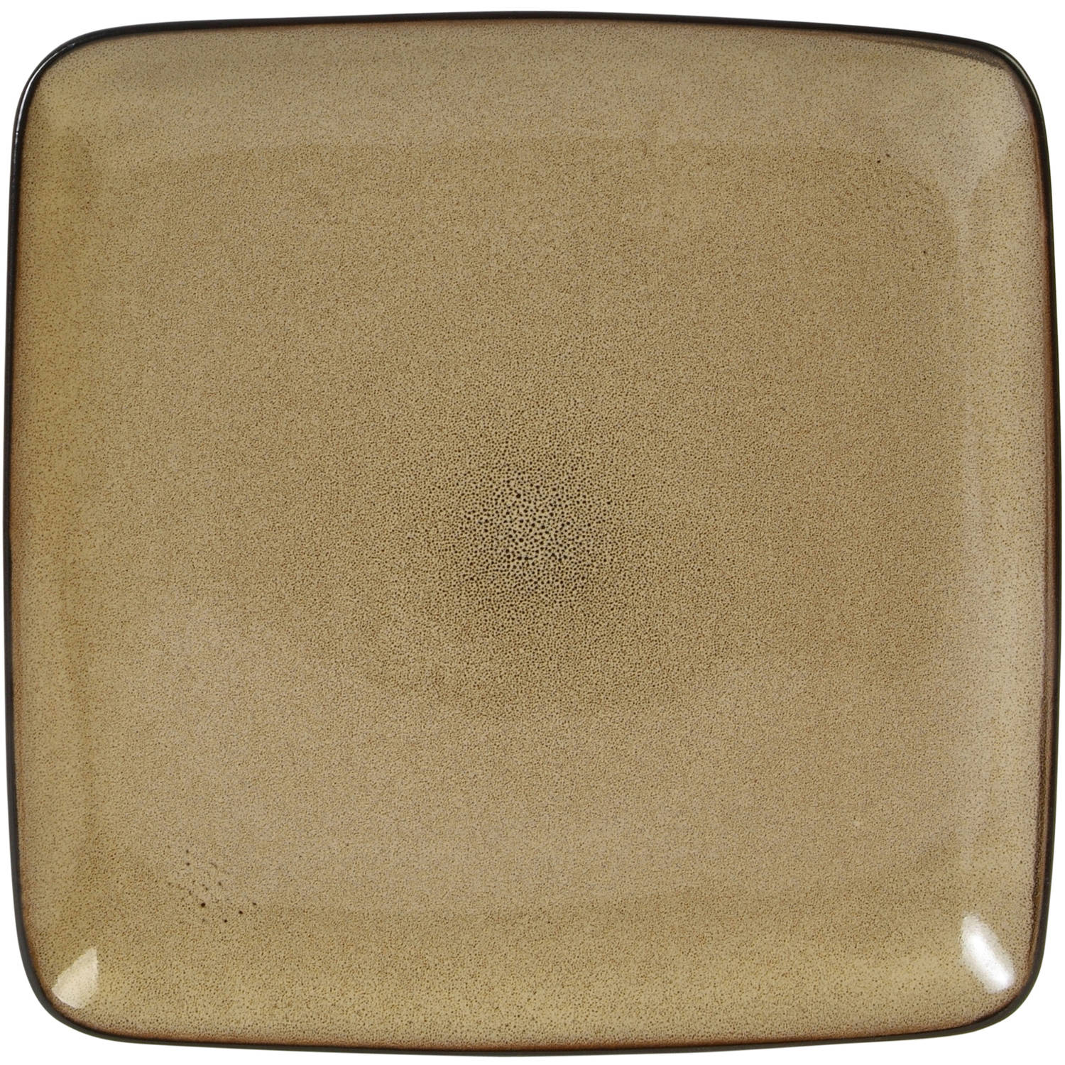 Gibson Home Rave Square 16-Piece Dinnerware Set, Taupe - image 3 of 8