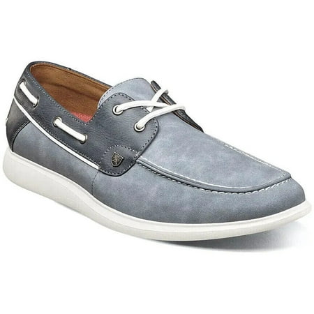 

Stacy Adams Reid Moc Toe Lace Up Boat Shoes Lightweight Light Blue 25592-465