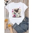 thumbnail image 2 of A Fun Printed T-Shirt Featuring Pugs, Perfect for Pug Enthusiasts, 2 of 9