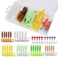 thumbnail image 1 of Ourlova 40pcs Fishing Lure Set With Hooks Lightweight Waterproof Lure Bait With Transparent 5 Compartment Tackle Box, 1 of 9