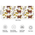 thumbnail image 3 of Highland Cow Sunflower Cow Pattern Bathroom Rugs Mat,Non Slip Microfiber Bathroom Rug,Rubber Backing,Soft Bathroom Mats for Bathroom Floor,Tub and Shower,60x24in(150x60cm), 3 of 5