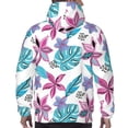 thumbnail image 7 of Pofeuu Hawaiian Style Print Mens Casual Hooded Collar Drawstring Hoodies Pullover Sweatshirts Casual Long Sleeve Shirts-Small, 7 of 7