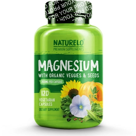 Magnesium Supplement with Organic Veggies & Seeds - 120