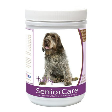 healthy breeds older dog multivitamin supplement chews for wirehaired pointing griffon  - over 100 breeds - grain free - supports healthy hip & joint energy levels & immune system - 100 (Best Energy Chews For Running)