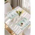 thumbnail image 5 of Eucalyptus Leaves Placemats Set of 6, Spring Daily Flowers Plants Gray Plaid Placemats for Dining Table, Place Mats for Kitchen Tabletop, Waterproof Wipeable Dining Table Mats Set, 5 of 9