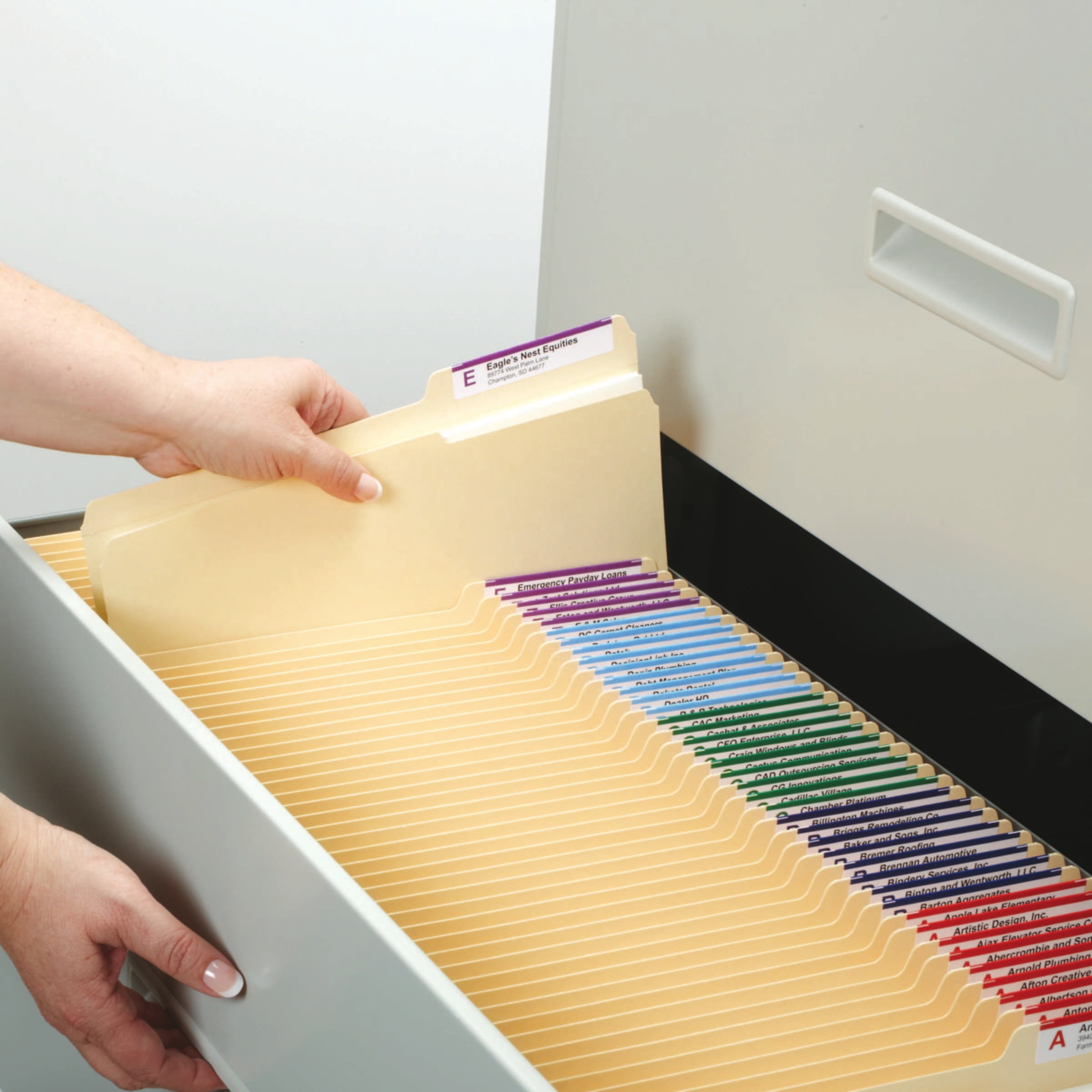 Smead File Folders, Reinforced 2/5-Cut Right Posit