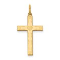 thumbnail image 1 of 14K Yellow Gold Laser Designed Cross Charm, 1 of 2