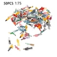 thumbnail image 1 of Lefu 50Pcs Railway Train Painted Figures Model People 1:75 Multicolor Scale Passenger, 1 of 5