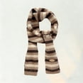 thumbnail image 2 of UJNDER Scarf for Women Striped Knitted Neck Fashion Long Style Decorative Neckerchief Warmer Cozy Soft Wrap, 2 of 4