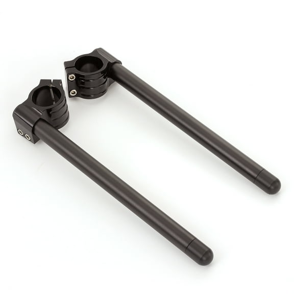 51mm 7/8" Motorcycle Aluminum CNC Regular Fork Tube Clip On Handlebar Replaceable Fit for Cafe Racer