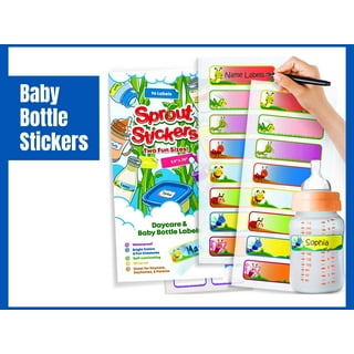  Waterproof Baby Bottle Labels for Daycare Supplies  Self-laminating, Dishwasher Safe, 108 PCS Toddler Daycare Labels, School  Name Labels Stickers for Kids Stuff, Kids Name Tags for Plastic Water  Bottle 
