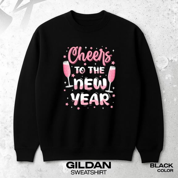 Cheers To The New Year 2026 Champagne New Years Eve Retro Party Sweatshirt