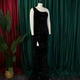 thumbnail image 4 of Women's Sexy Fashion One-Shoulder Sequined Evening Dress Cocktail Party Dress, 4 of 8
