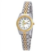 Tinker Bell Women's Two Tone Silver and Gold Alloy Watch, Two Tone Stainless Steel Bracelet