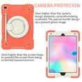 thumbnail image 2 of iPad 9th/8th/7th Generation Case, iPad 10.2 Case 2021/2020/2019 Military Grade Shockproof Silicone w/Pencil Holder - Stand - Handle - Shoulder Strap 360 Degree Swivel Handle Rugged Case, Orange, 2 of 8