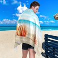 thumbnail image 4 of Coolnut Beach Towels Summer Star Starfish Camping Towels Shell Beach Sand Free Beach Towel, 30"x60" Large Beach Towels Quick Dry Bath Travel Towels Pool Yoga Beach Mat for Men Women, 4 of 6