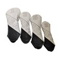 thumbnail image 3 of Lipstore 4 Pieces Golf Driver Covers Mallet Putter Covers for Golf Enthusiasts Hybrid White, 3 of 8