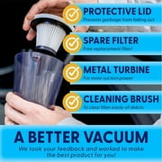 Handheld Vacuum Cleaner, Corded, Small, Dry Hand Held Vac With Cord
