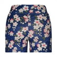 thumbnail image 5 of AXXD Blue Workout Shorts for Lady High Waisted Summer Color Printing Fold Wrap Buttocks Shivering Comfy Shorts Mother's Day, 5 of 6