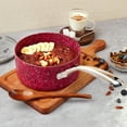 thumbnail image 5 of HLAFRG Nonstick 2Qt & 3Qt Sauce Pan Set with Lid, Saucepan Set with Lid, Natural Granite Nonstick Saucepan Set, Red, 5 of 5