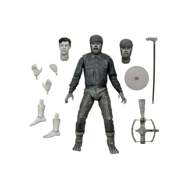 Universal Monsters - 7 Action Fig - Wolf Man Ultimate BW NECA NECA Neca Ultimate