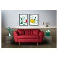 thumbnail image 1 of Sofá Love Seat 2 Plazas De Lino Rojo Makora Eliana, 1 of 7
