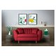 thumbnail image 1 of Sofá Love Seat 2 Plazas De Lino Rojo Makora Eliana, 1 of 7