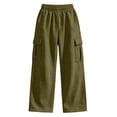 thumbnail image 4 of ClodeEU Women Elastic Waist Drawstring Sweatpant with Pocket ,Casual Loose Streetwear Pants ,Women's Plus L, 4 of 6