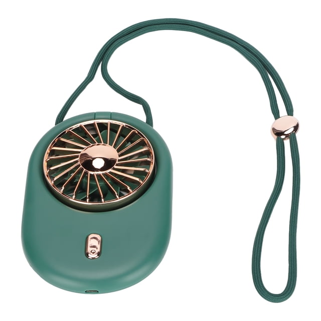 Ventilador De Cuello, Batería Recargable USB Ventilador De Mano Con Flujo De Aire Vertical Con Tapa De 180 ° Para Acampar Para Pescar Para Ir De Excursión