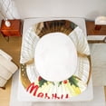 thumbnail image 5 of jejeloiu Happy New Year Bed Sheets,Christmas Religious-Themed King Sheets,Marry Xmas Sheet Set For Teens,Ultra Soft Home Decor,4-Piece, 5 of 7