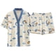 thumbnail image 5 of Pijamas de mujer de verano con dibujos animados de oso de luna dulce, pantalones cortos de manga corta, ropa para el hogar, 5 of 5