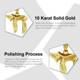thumbnail image 3 of Gold Chai Charm - 10 Karat Solid Gold - Jewish Hebrew Chai Pendant, 3 of 5