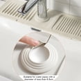 thumbnail image 2 of Silicone Faucet Handle Drip Catcher Tray Mat, Sink Protectors for Kitchen Sink, Water Splash Guard Behind Faucet as Dish Soap Sponge Holder for Kitchen Bathroom RV, 2 of 8