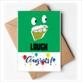 thumbnail image 1 of Green Bad Teeth Residue Laugh Wedding Cards Congratulations Greeting Envelopes, 1 of 3