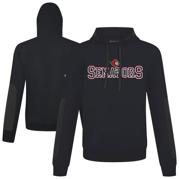 Men's Levelwear  Black Ottawa Senators Bombay Journey Pullover Hoodie