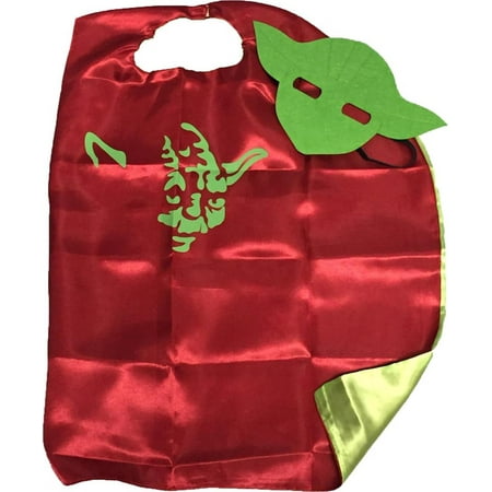 Star Wars Costume - Yoda Logo Cape and Mask with Gift Box by