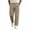 Khaki, variant on Zynoxe Pants for Men with Side Pockets Elastic Drawstring Waist Straight Leg Pants Lightweight Loose Outdoor Jogger Pants Versatile Solid Color Casual Trousers S